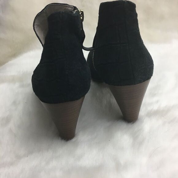 Matt‎ Bernson Jagguar Croc Leather Cutout Heeled Booties - Picture 8 of 10